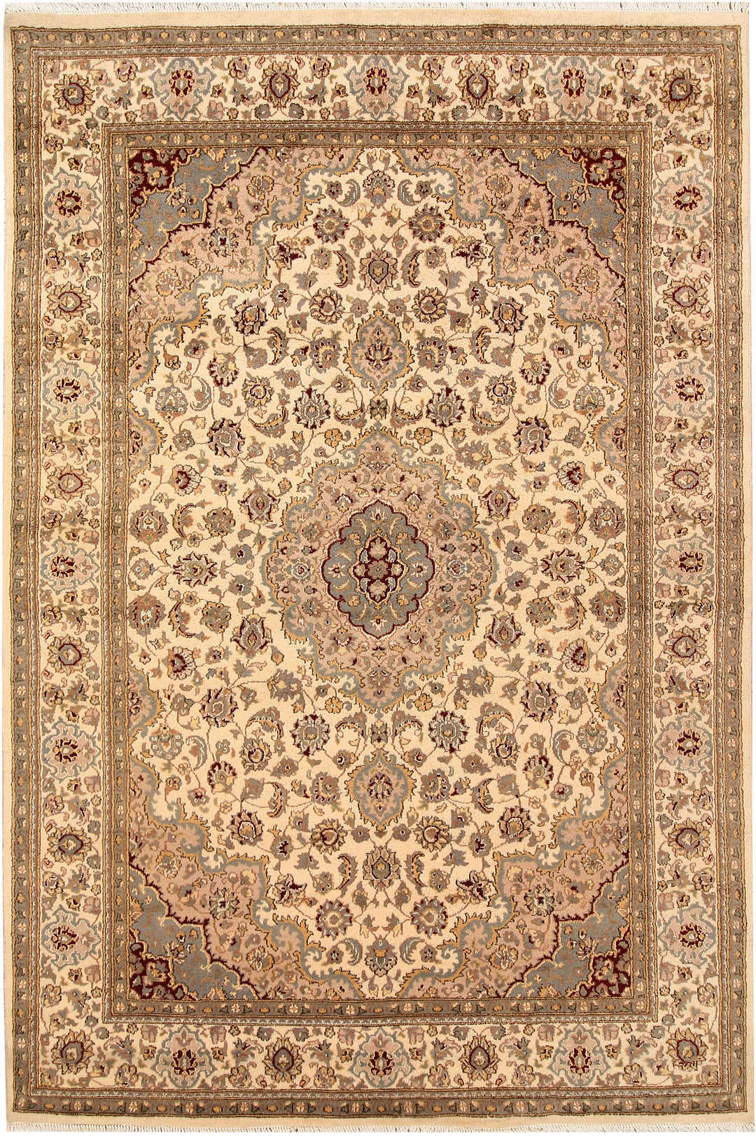 Blanched Almond Isfahan 5' 6 x 8' 2 - No. 68379 - ALRUG Rug Store