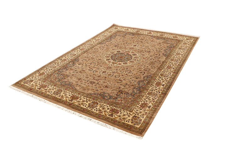 Tan Isfahan 5'  8" x 8'  2" - No. QA14136