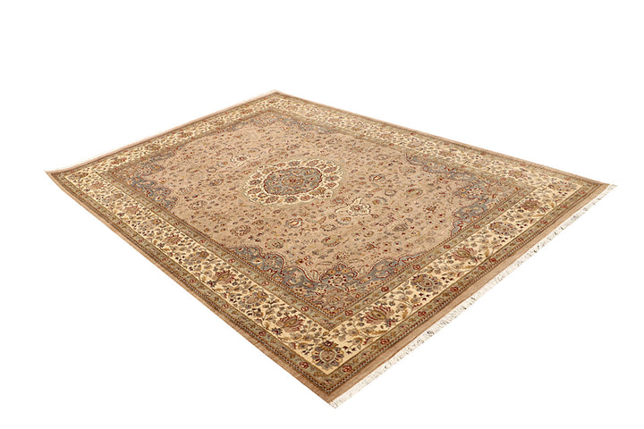 Tan Isfahan 5' 8 x 8' 2 - No. 68380 - ALRUG Rug Store