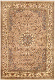 Tan Isfahan 5' 8 x 8' 2 - No. 68380 - ALRUG Rug Store