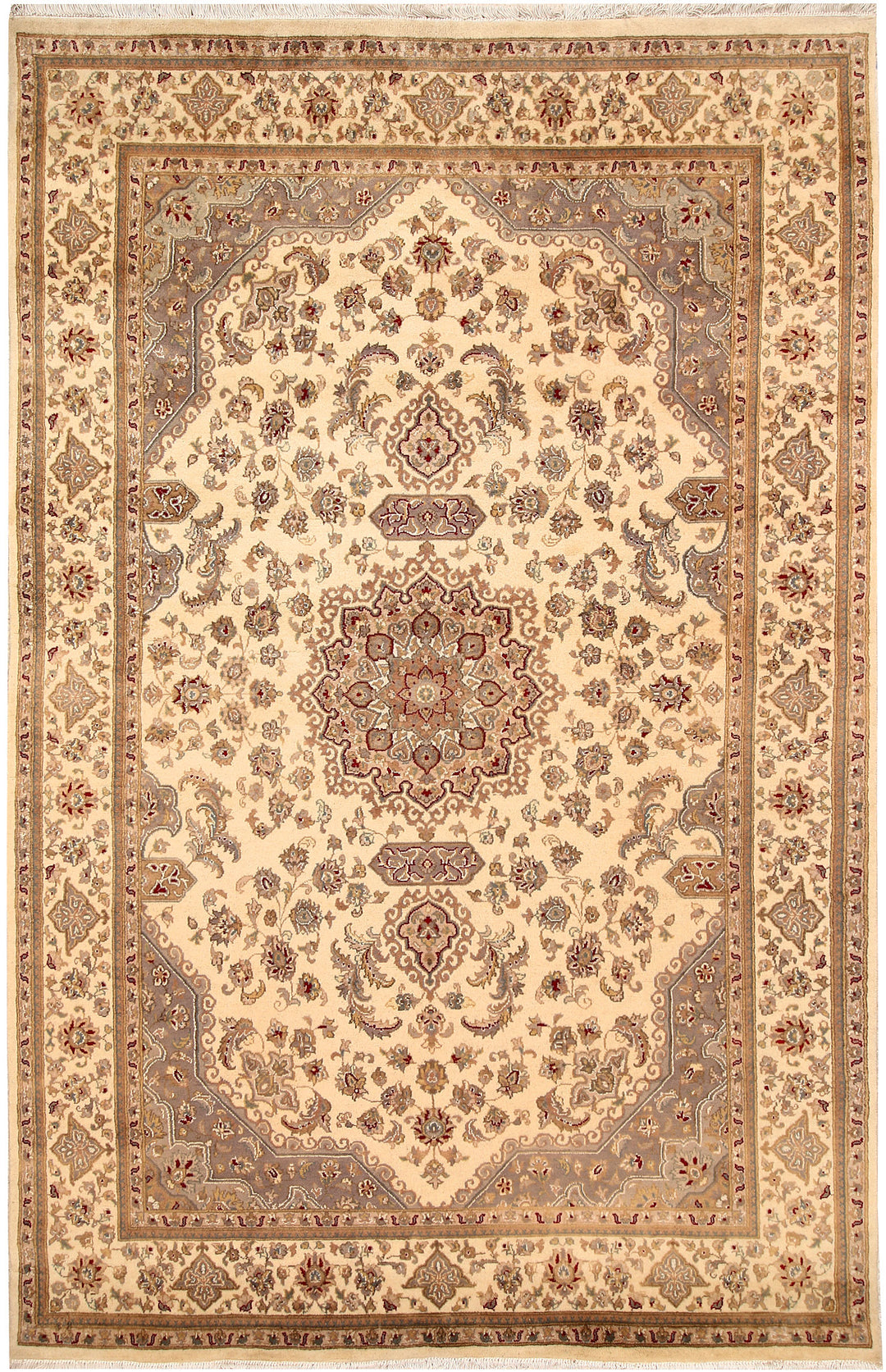 Blanched Almond Isfahan 5' 5 x 8' 5 - No. 68381 - ALRUG Rug Store