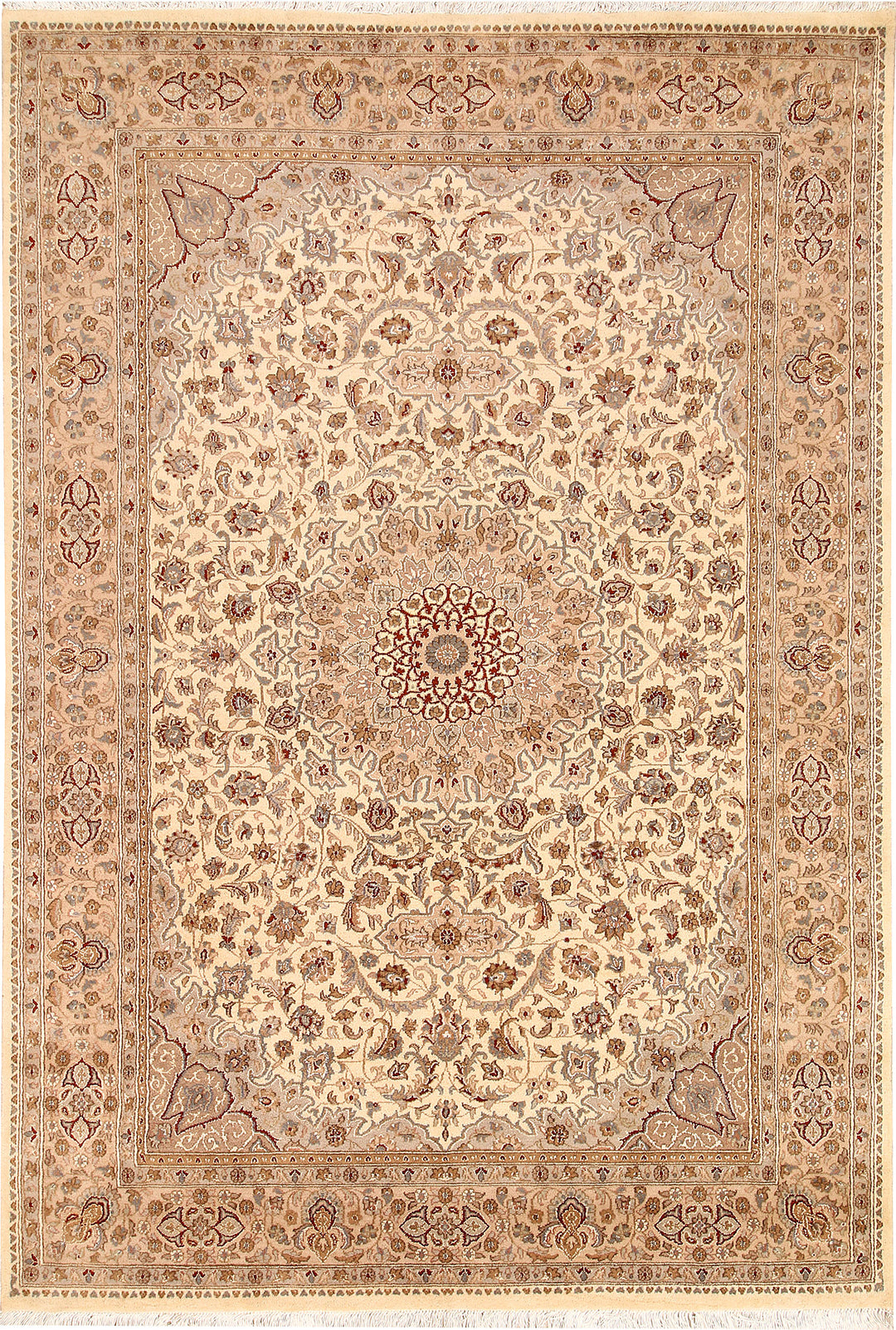 Blanched Almond Isfahan 5' 8 x 8' 2 - No. 68383 - ALRUG Rug Store