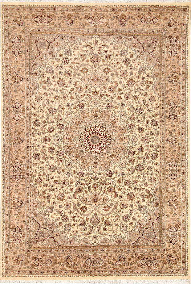 Blanched Almond Isfahan 5' 8 x 8' 2 - No. 68383 - ALRUG Rug Store