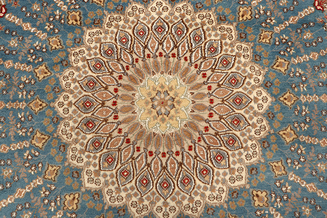 Cadet Blue Gombud 6' 1 x 9' 8 - No. 68386 - ALRUG Rug Store