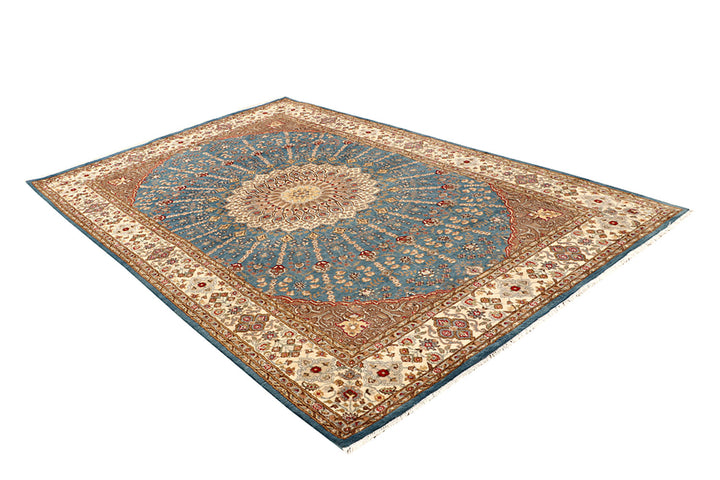 Cadet Blue Gombud 6' 1 x 9' 8 - No. 68386 - ALRUG Rug Store