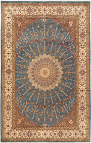 Cadet Blue Gombud 6' 1 x 9' 8 - No. 68386 - ALRUG Rug Store