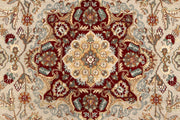 Antique White Isfahan 5'  10" x 9'  4" - No. QA52722