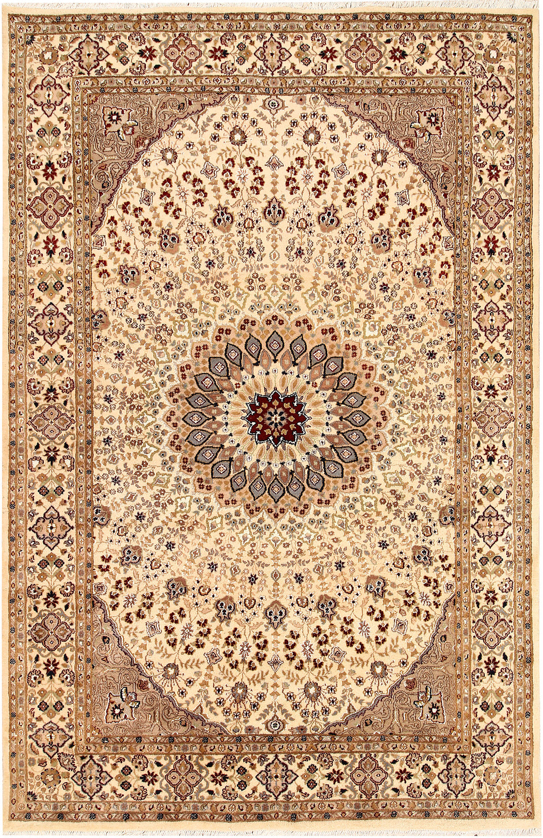 Blanched Almond Gombud 6' 1 x 9' 2 - No. 68388 - ALRUG Rug Store