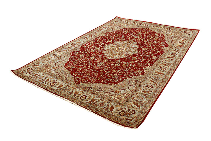 Firebrick Kirman 6' 1 x 9' 1 - No. 68389 - ALRUG Rug Store
