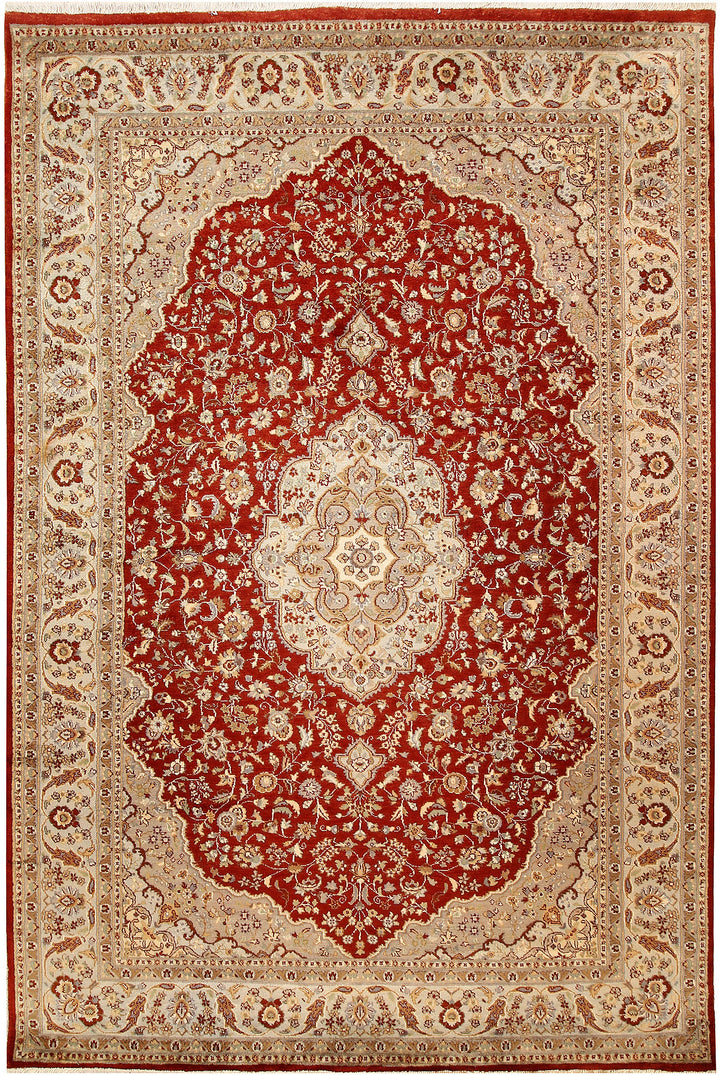 Firebrick Kirman 6' 1 x 9' 1 - No. 68389 - ALRUG Rug Store