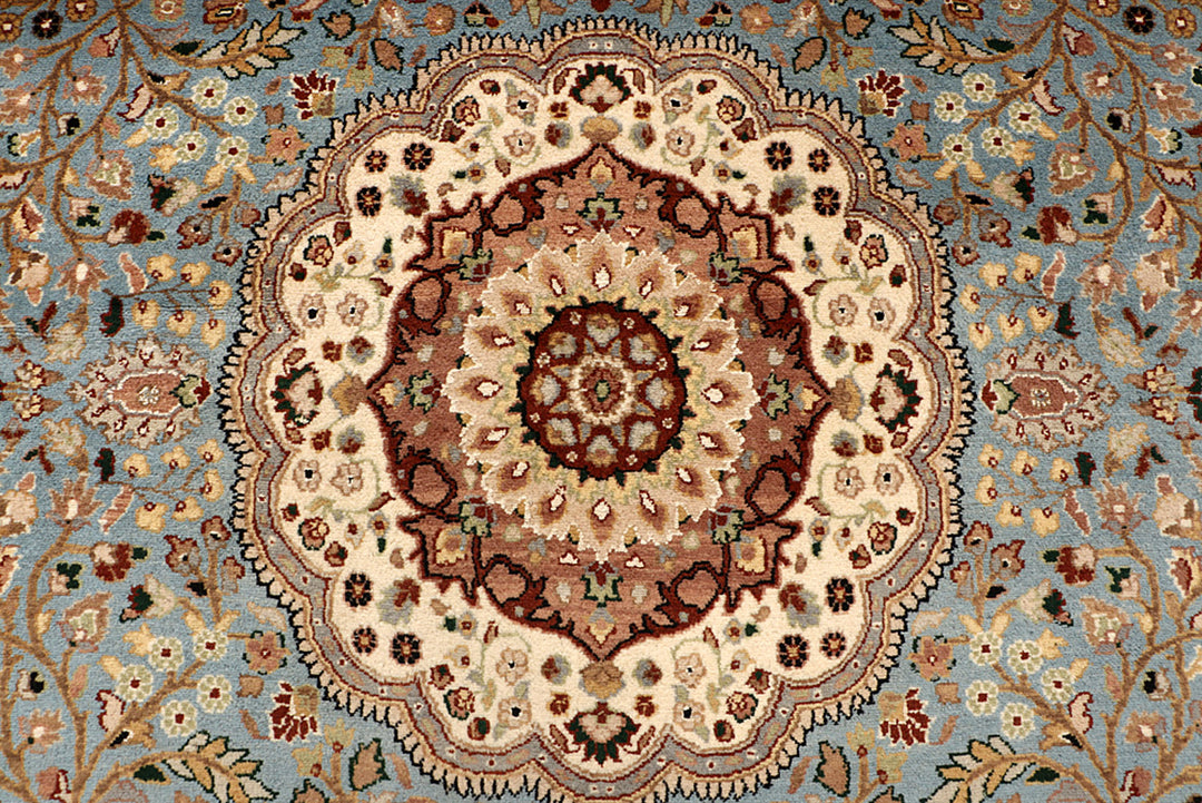 Light Slate Grey Tree of Life 6' 1 x 9' 2 - No. 68391 - ALRUG Rug Store