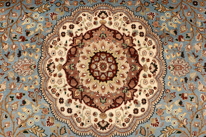 Light Slate Grey Tree of Life 6' 1 x 9' 2 - No. 68391 - ALRUG Rug Store