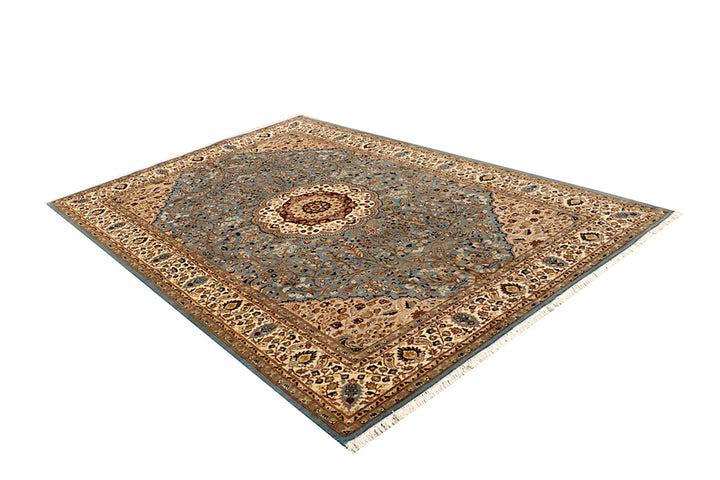 Light Slate Grey Tree of Life 6' 1 x 9' 2 - No. 68391 - ALRUG Rug Store