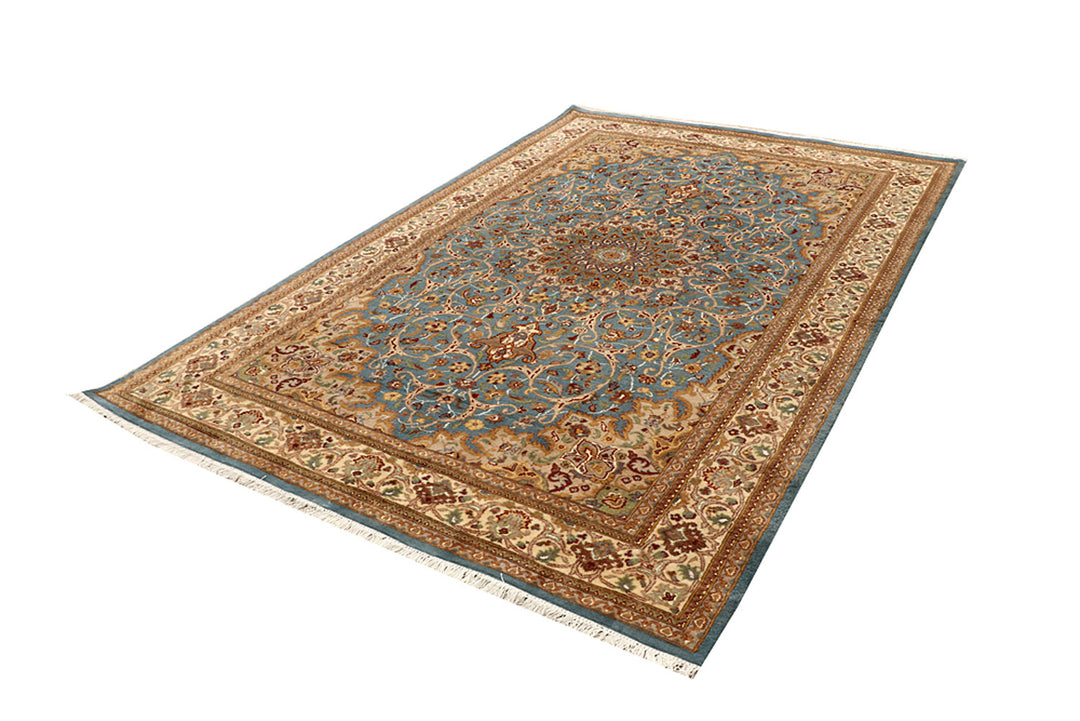 Light Slate Grey Kashan 6' x 9' 1 - No. 68392 - ALRUG Rug Store