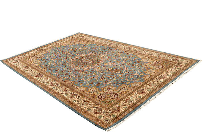 Light Slate Grey Kashan 6' x 9' 1 - No. 68392 - ALRUG Rug Store