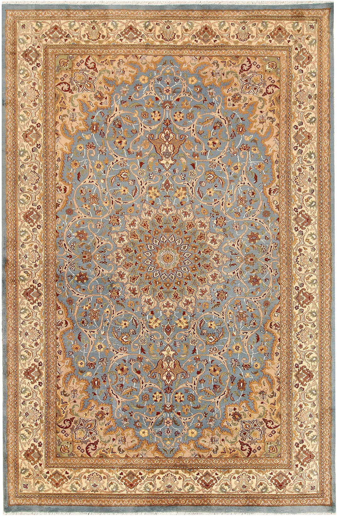 Light Slate Grey Kashan 6' x 9' 1 - No. 68392 - ALRUG Rug Store