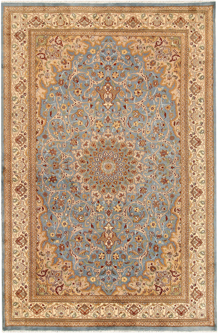 Light Slate Grey Kashan 6' x 9' 1 - No. 68392 - ALRUG Rug Store