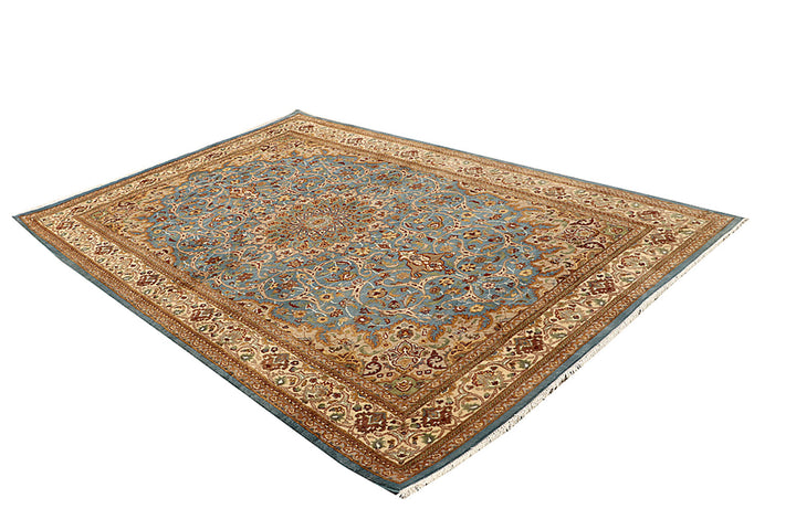 Light Slate Grey Kashan 6' x 9' 3 - No. 68394 - ALRUG Rug Store