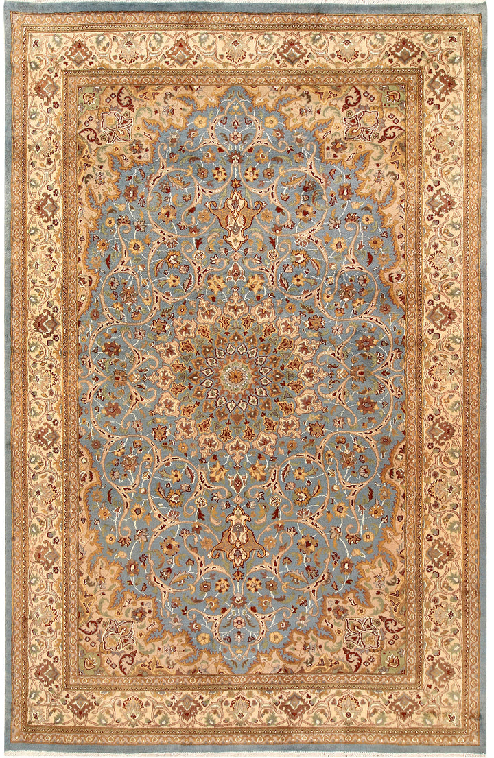 Light Slate Grey Kashan 6' x 9' 3 - No. 68394 - ALRUG Rug Store