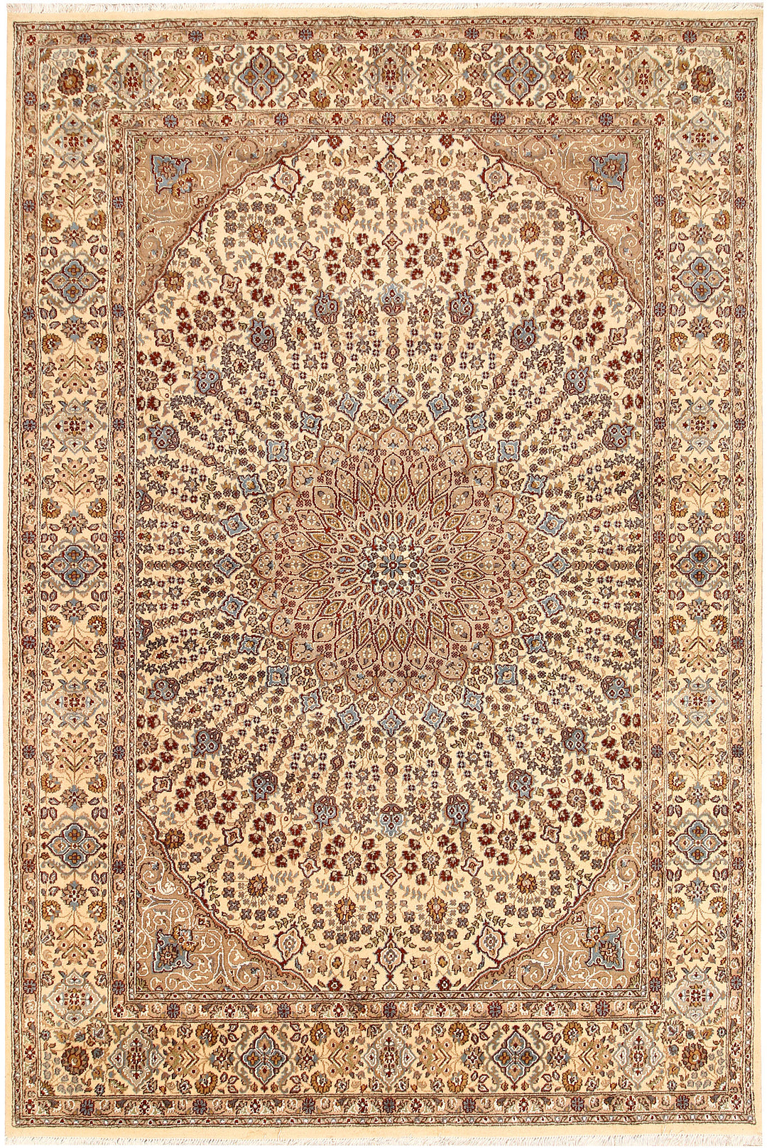 Blanched Almond Gombud 6' 6 x 9' 7 - No. 68396 - ALRUG Rug Store