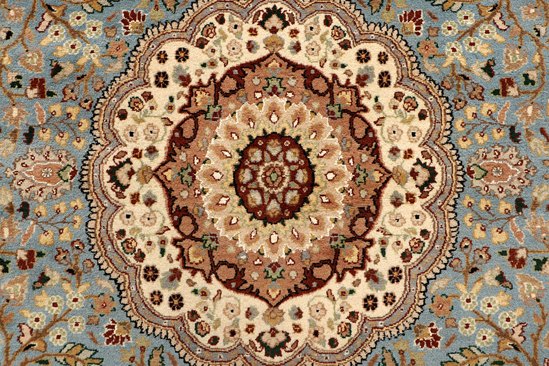 Light Slate Grey Tree of Life 6' 1 x 9' 5 - No. 68400 - ALRUG Rug Store