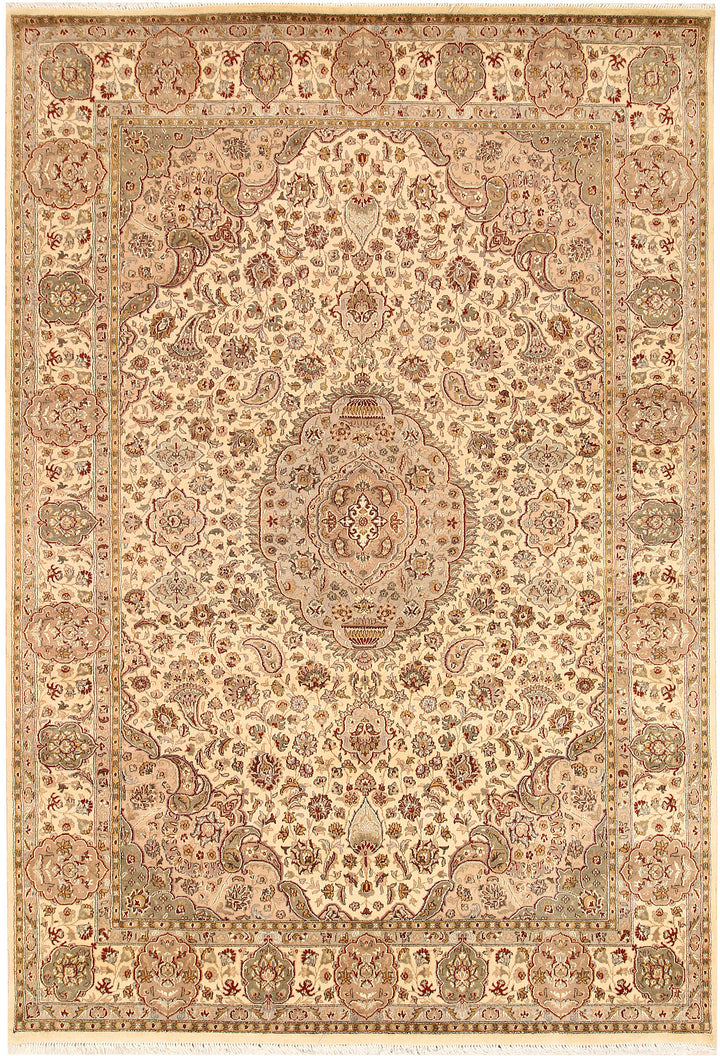 Blanched Almond Isfahan 6'  7" x 9'  6" - No. QA73620