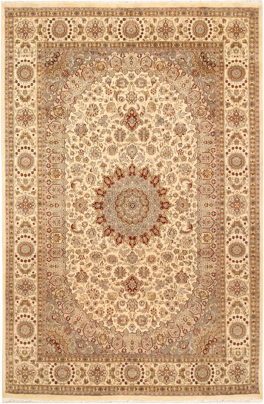 Blanched Almond Isfahan 6' 5 x 9' 10 - No. 68402 - ALRUG Rug Store