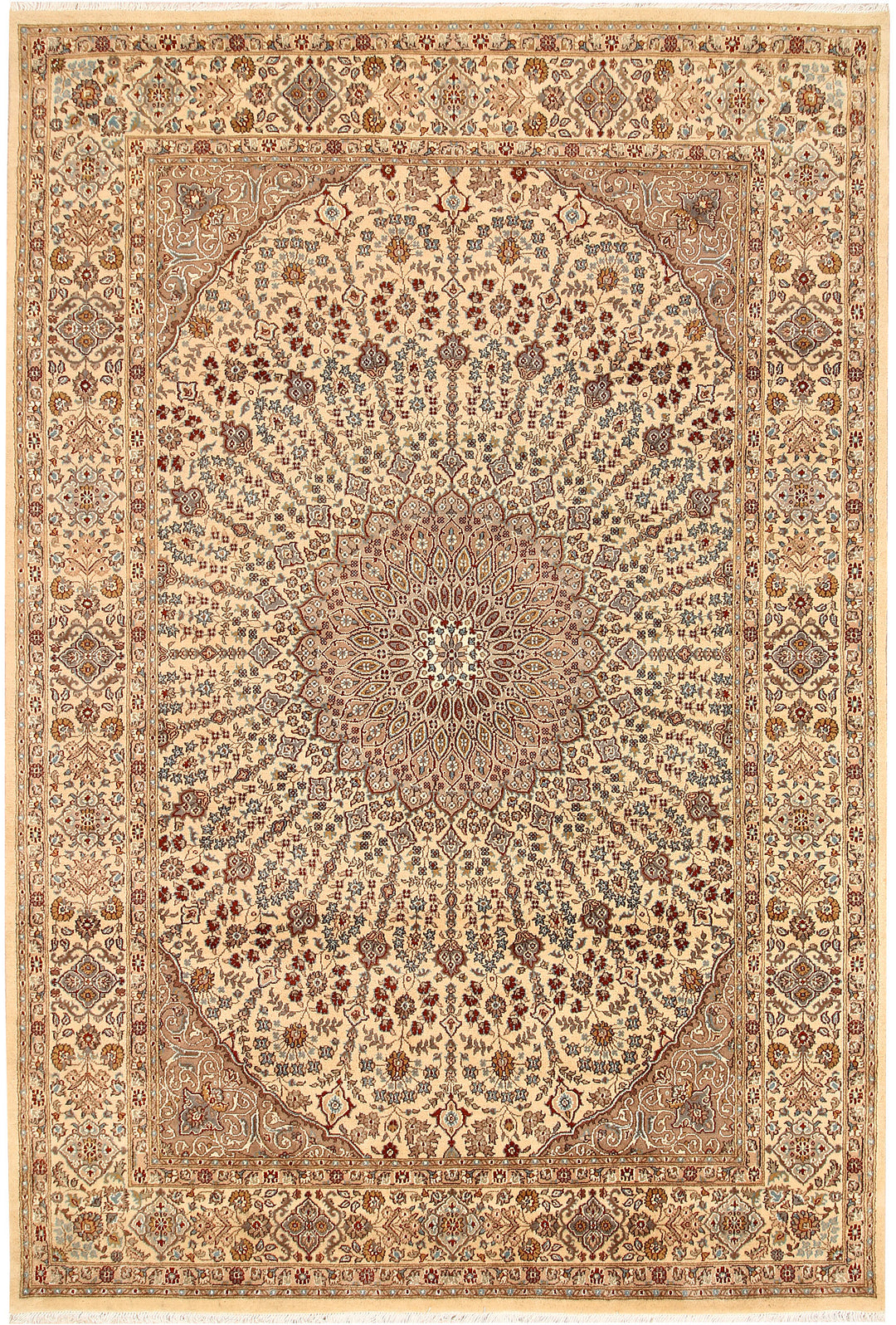 Blanched Almond Gombud 6' 7 x 9' 8 - No. 68403 - ALRUG Rug Store