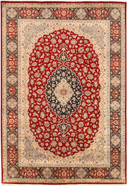 Firebrick Isfahan 6'  7" x 9'  7" - No. QA61519