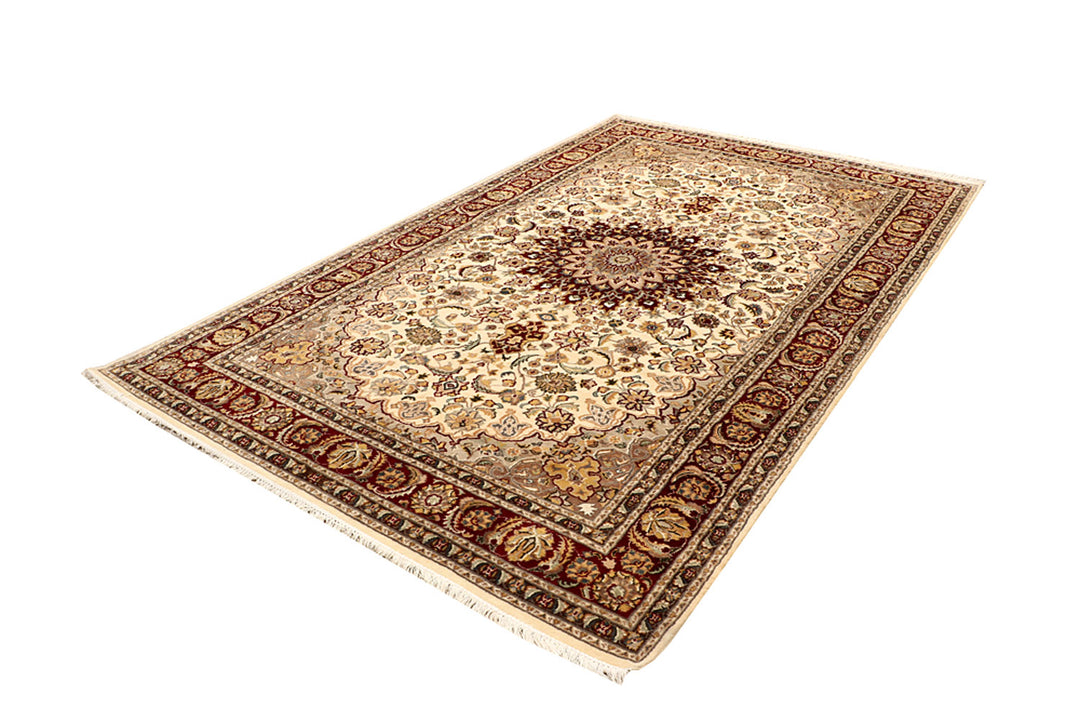 Blanched Almond Isfahan 6' 1 x 9' 9 - No. 68412 - ALRUG Rug Store