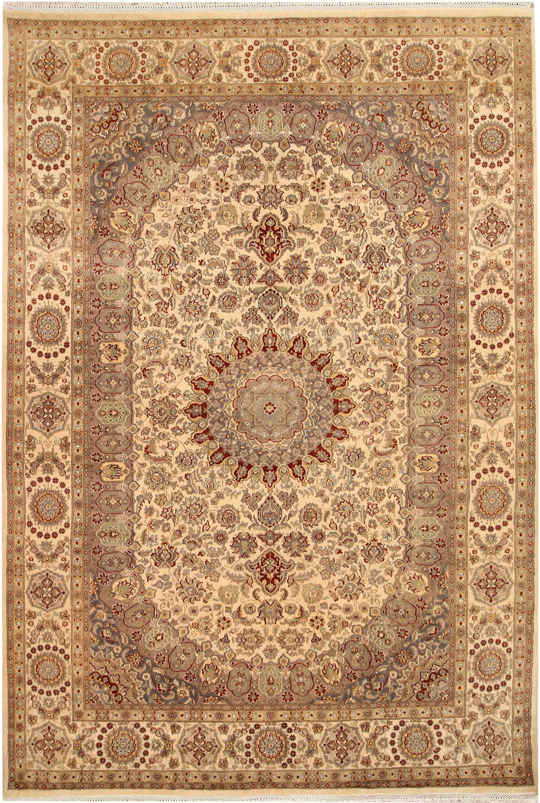 Bisque Isfahan 6' 6 x 9' 8 - No. 68425 - ALRUG Rug Store
