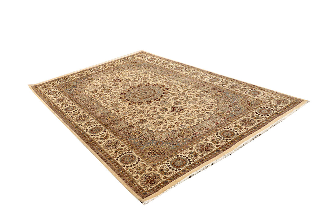 Bisque Isfahan 6'  5" x 9'  7" - No. QA35308
