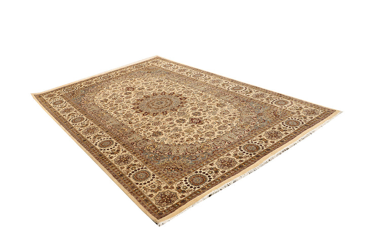 Bisque Isfahan 6'  5" x 9'  7" - No. QA35308