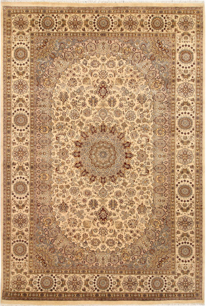 Bisque Isfahan 6'  5" x 9'  7" - No. QA35308