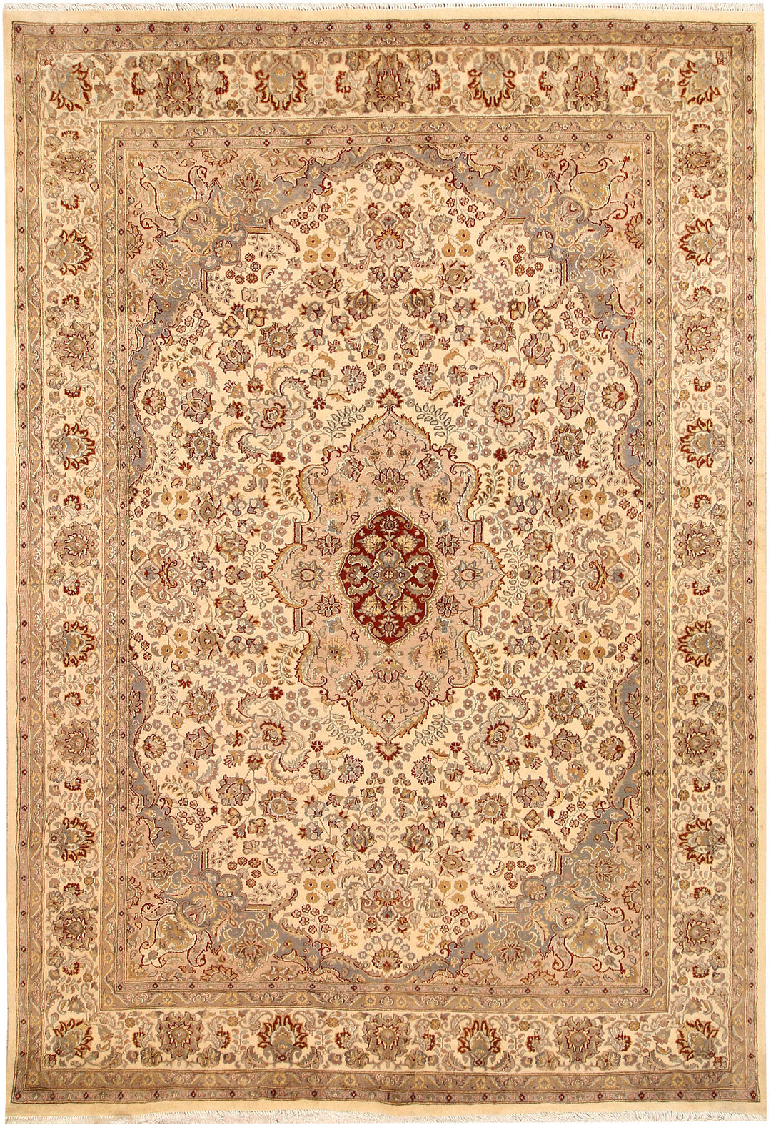 Bisque Isfahan 6' 8 x 9' 6 - No. 68429 - ALRUG Rug Store