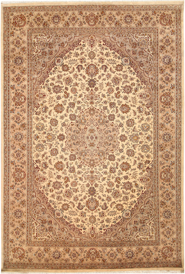 Bisque Isfahan 6'  7" x 9'  9" - No. QA80584