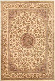 Blanched Almond Isfahan 6' 8 x 9' 9 - No. 68434 - ALRUG Rug Store