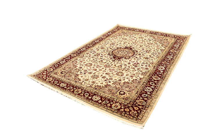 Blanched Almond Isfahan 5' 11 x 8' 11 - No. 68437 - ALRUG Rug Store