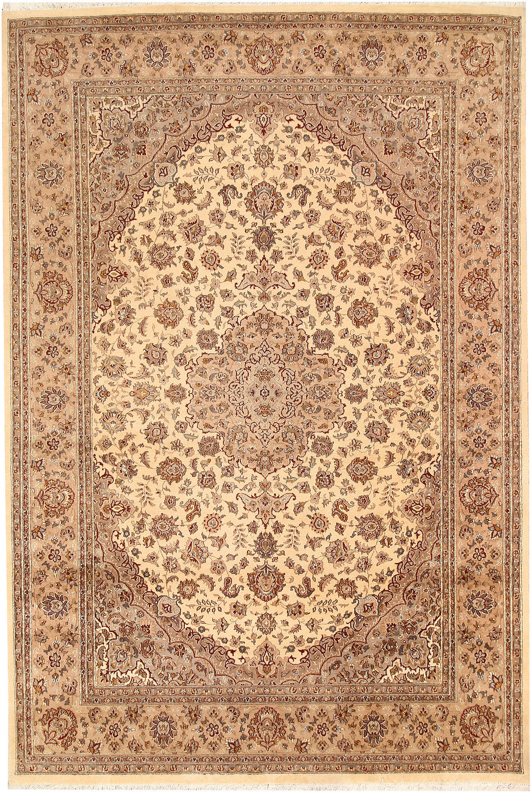 Bisque Isfahan 6' 7 x 9' 8 - No. 68442 - ALRUG Rug Store