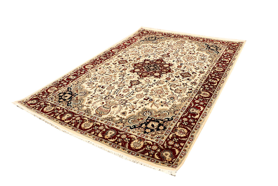 Blanched Almond Isfahan 6' 1 x 9' 2 - No. 68443 - ALRUG Rug Store