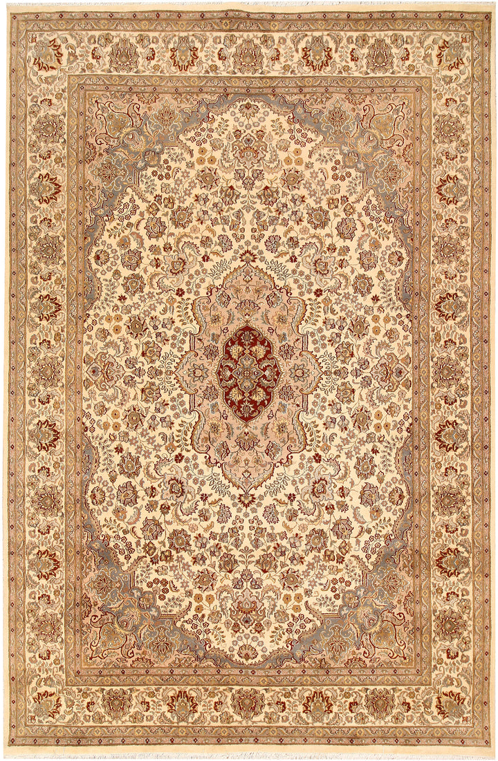 Navajo White Kirman 6'  8" x 10' " - No. QA95633