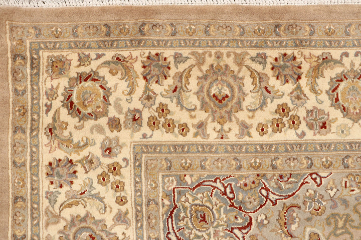 Peach Puff Kashan 6'  8" x 9'  9" - No. QA10616