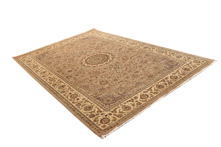 Peach Puff Kashan 6'  8" x 9'  9" - No. QA10616