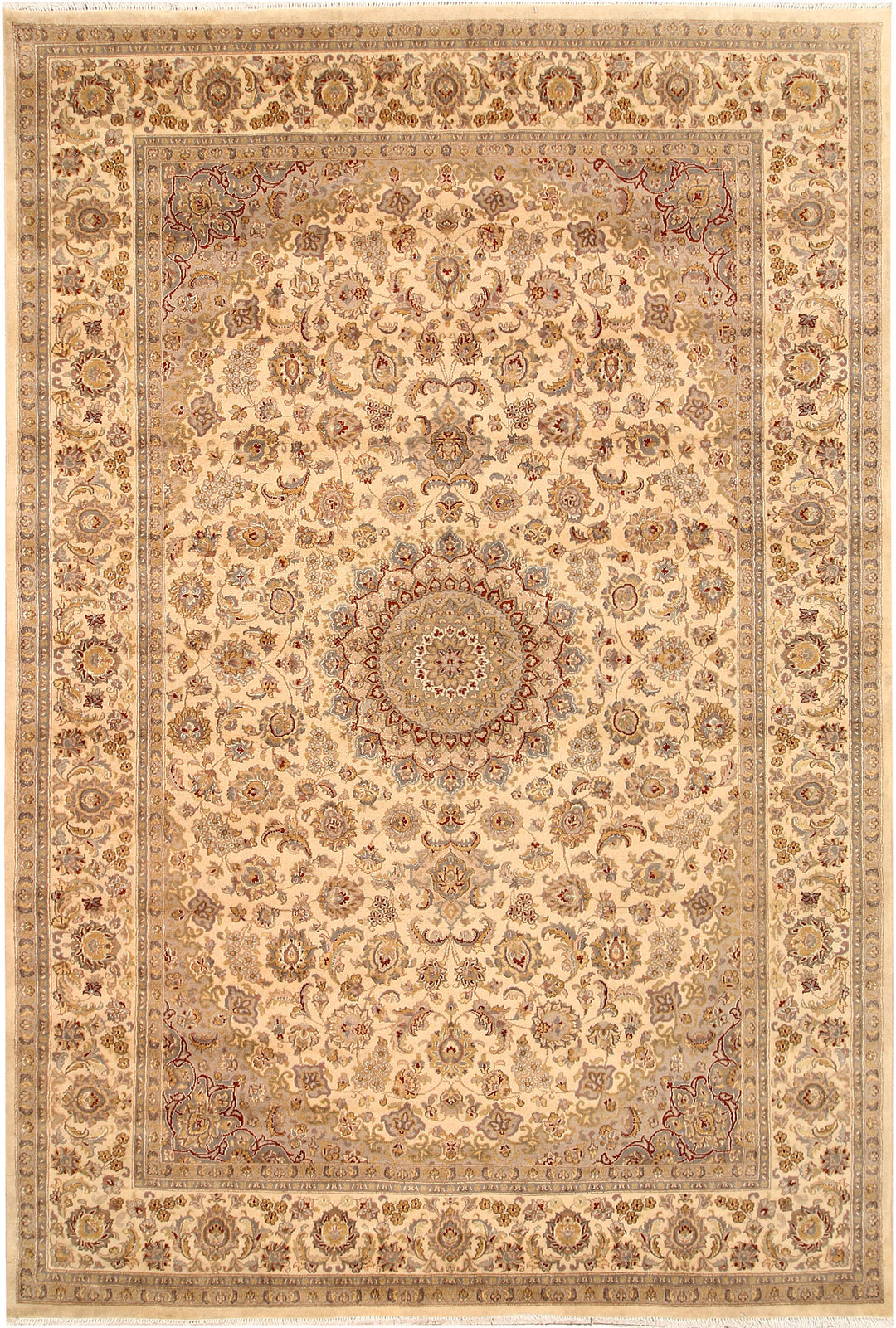 Blanched Almond Isfahan 6' 8 x 9' 9 - No. 68449 - ALRUG Rug Store