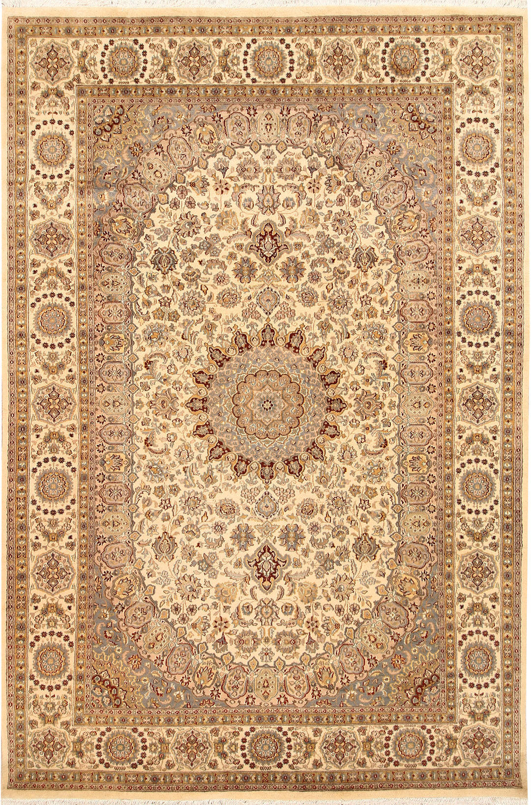 Blanched Almond Isfahan 6' 5 x 9' 8 - No. 68455 - ALRUG Rug Store