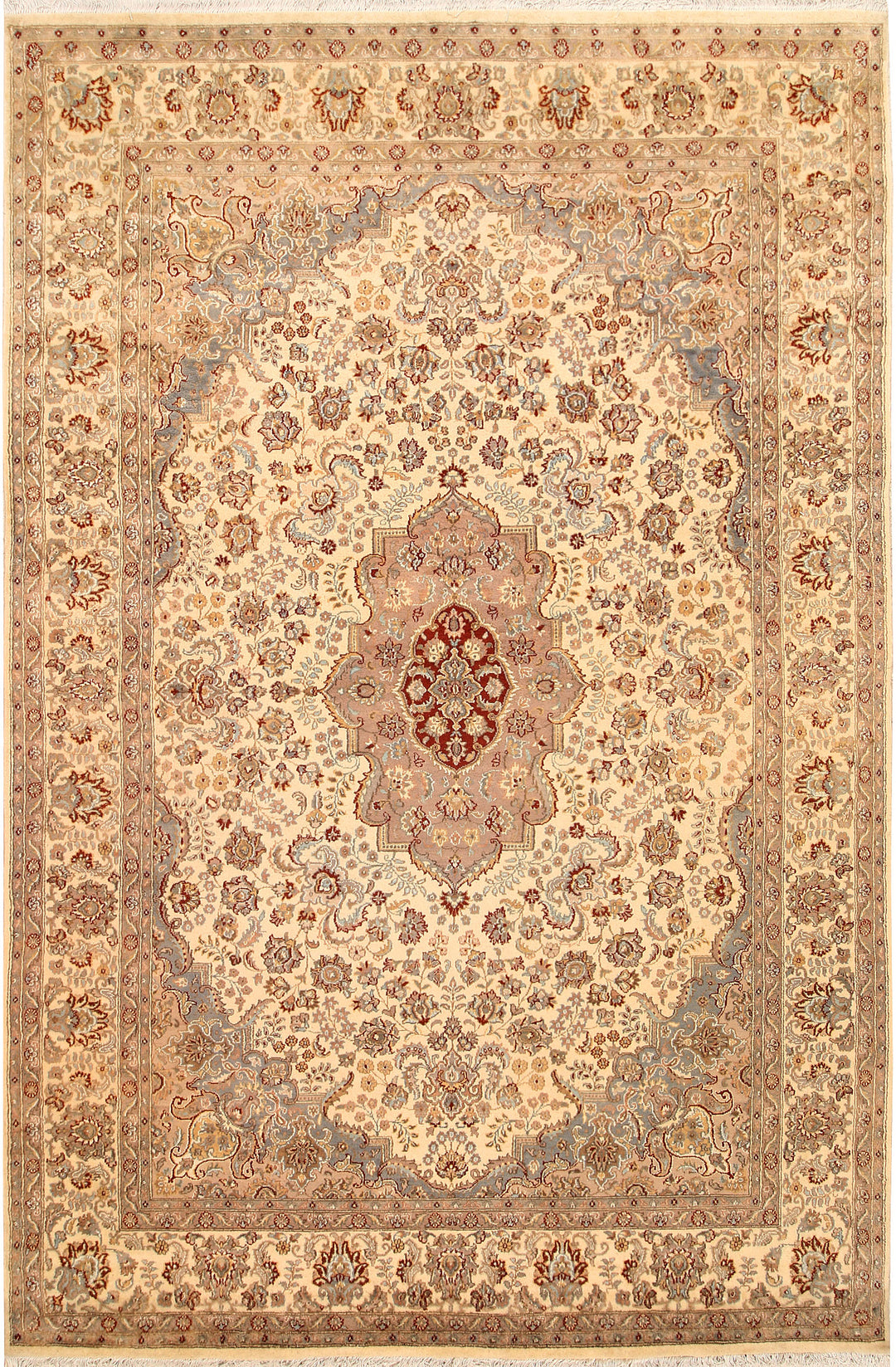 Blanched Almond Isfahan 6' 7 x 10' - No. 68456 - ALRUG Rug Store