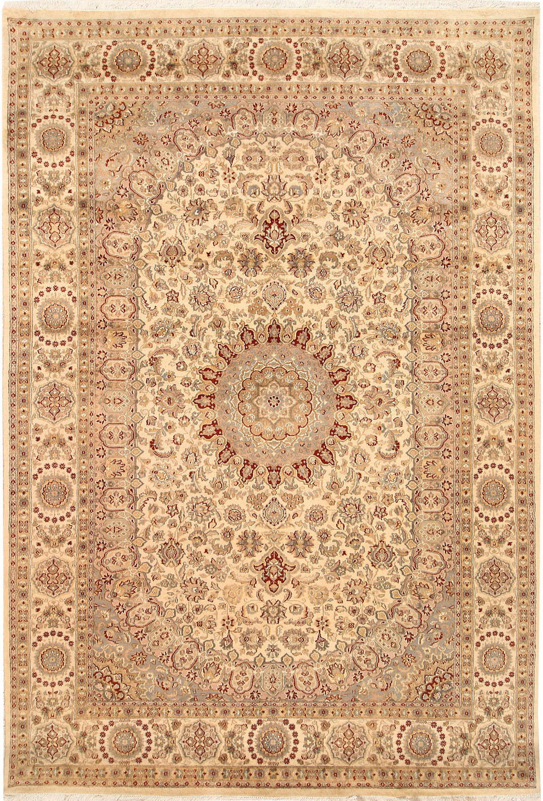 Blanched Almond Isfahan 6' 6 x 9' 7 - No. 68466 - ALRUG Rug Store