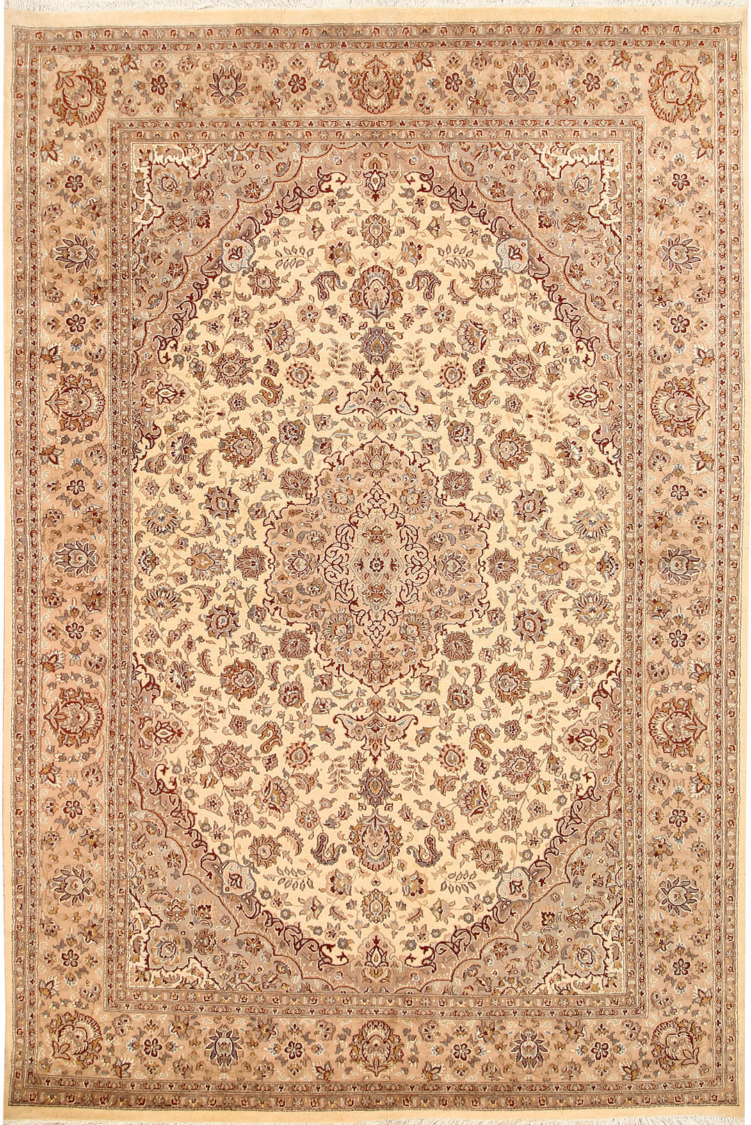 Blanched Almond Isfahan 6' 6 x 9' 9 - No. 68467 - ALRUG Rug Store