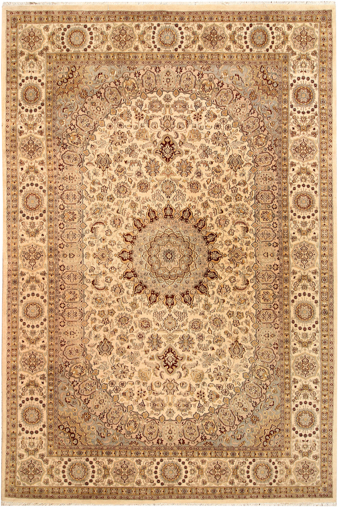 Blanched Almond Isfahan 6' 4 x 9' 6 - No. 68472 - ALRUG Rug Store