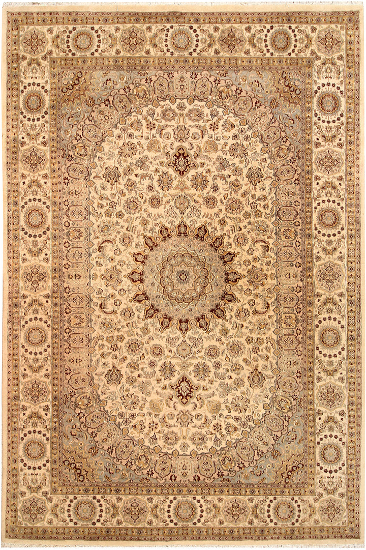 Blanched Almond Isfahan 6' 4 x 9' 6 - No. 68472 - ALRUG Rug Store